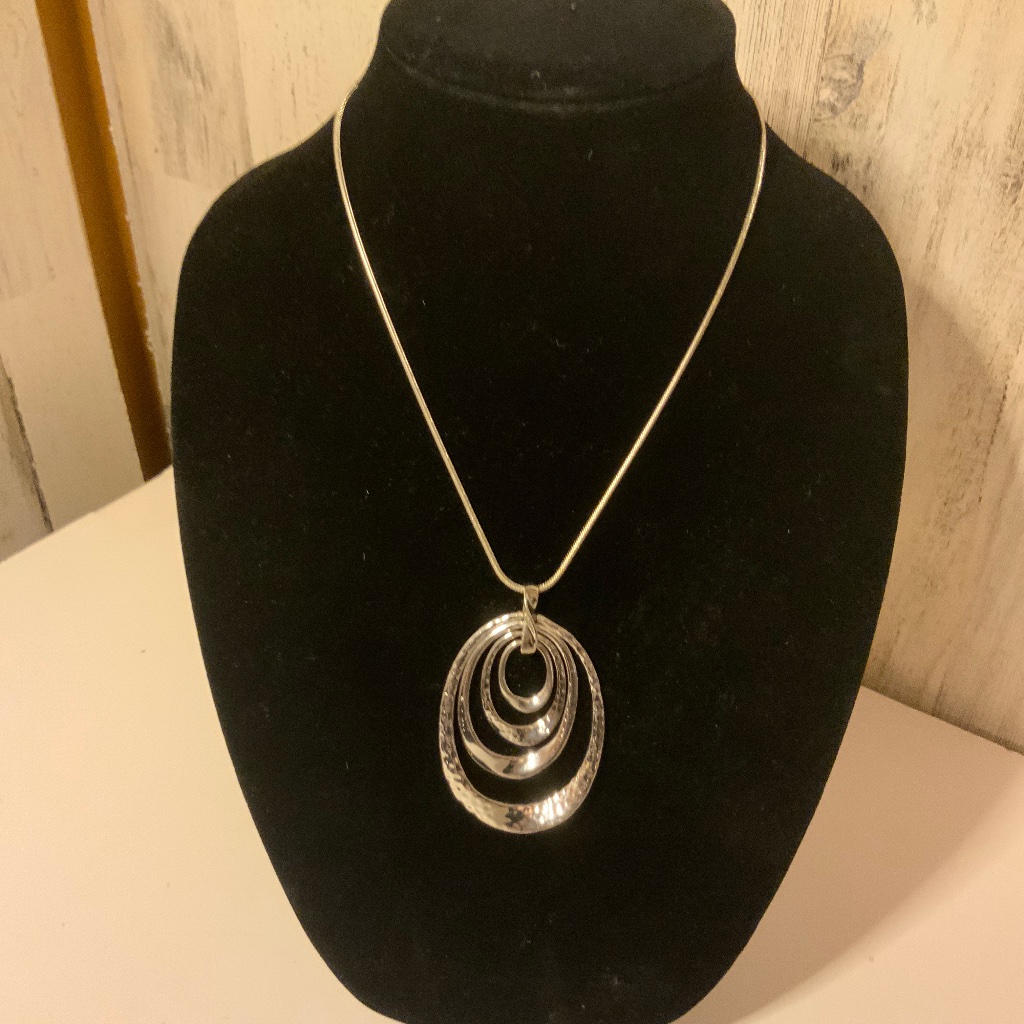 Silver Accent Necklace By Liz Claiborne 10$